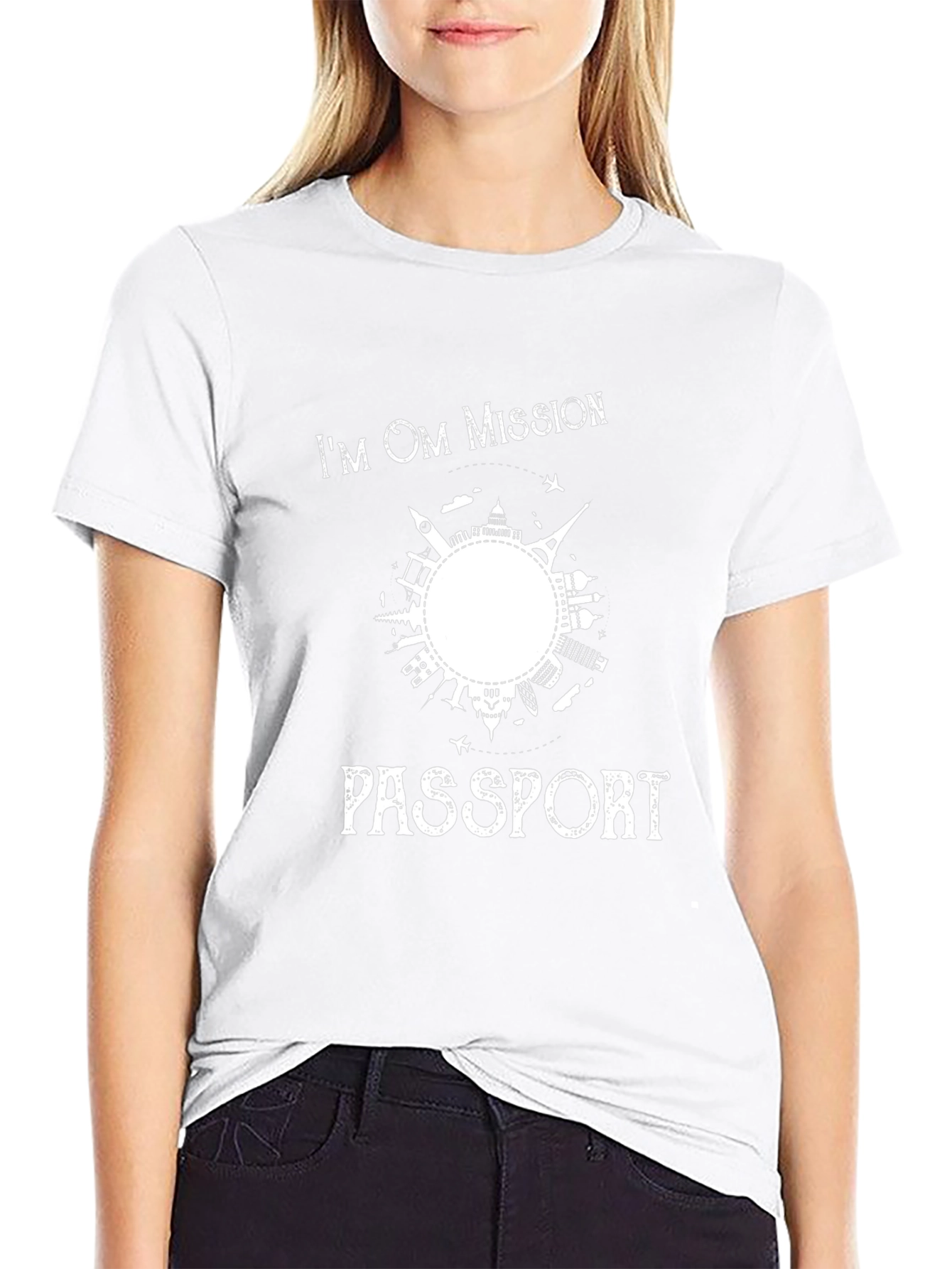 Im OM Mission Passport Graphic T-Shirt - Black