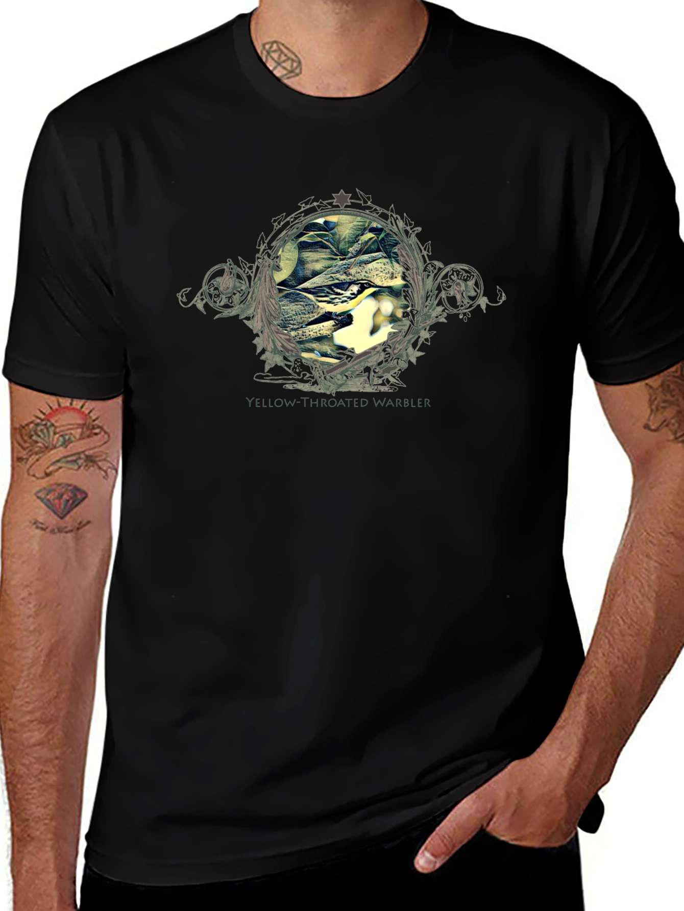 Yellow-Throated Warbler Graphic T-Shirt