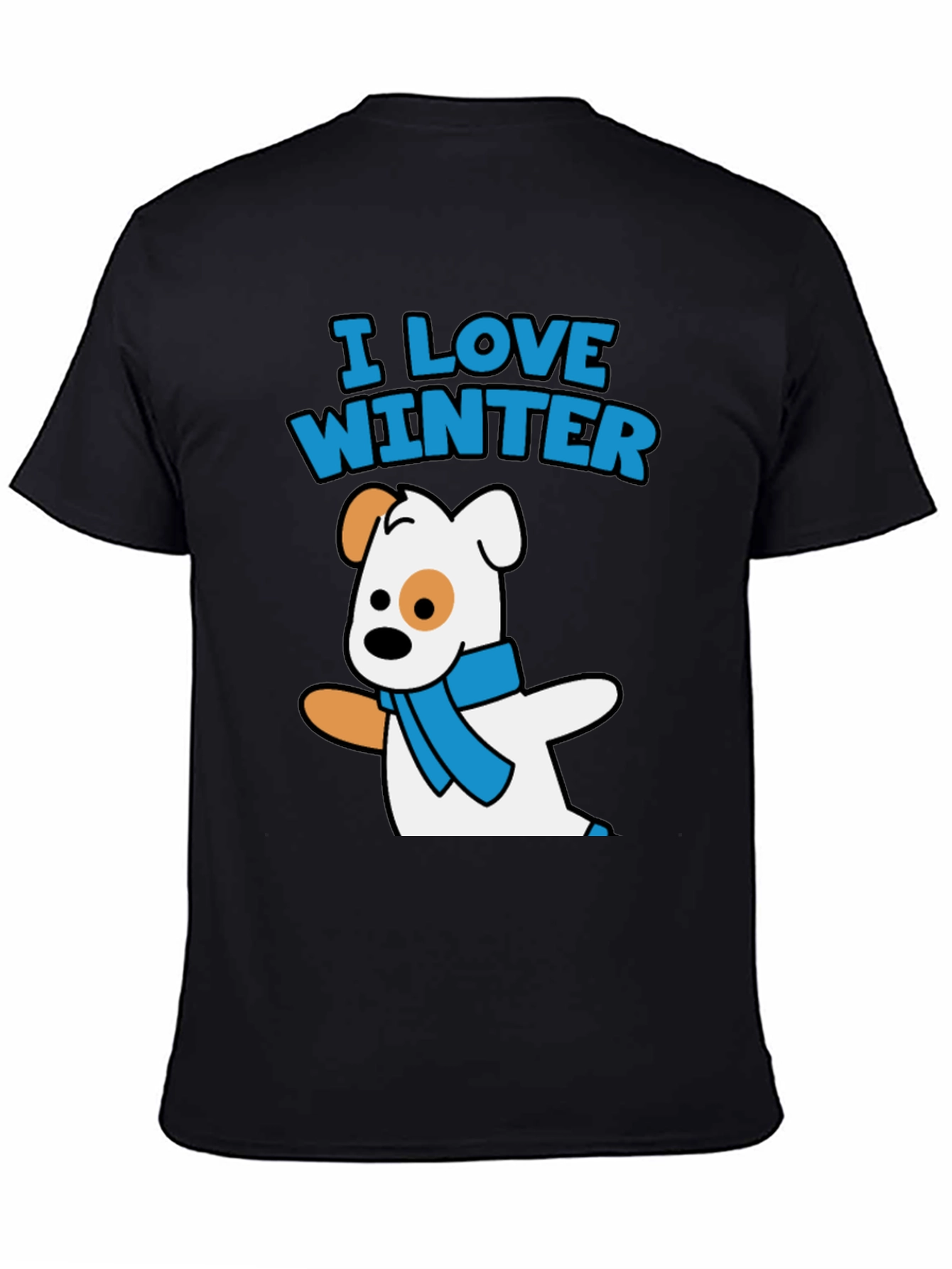I Love Winter Dog Graphic Tee