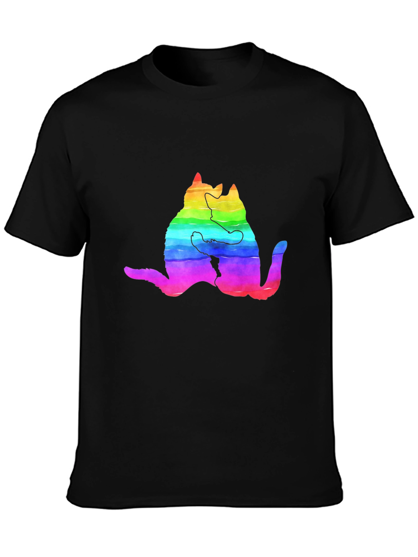 Rainbow Cat Hug T-Shirt