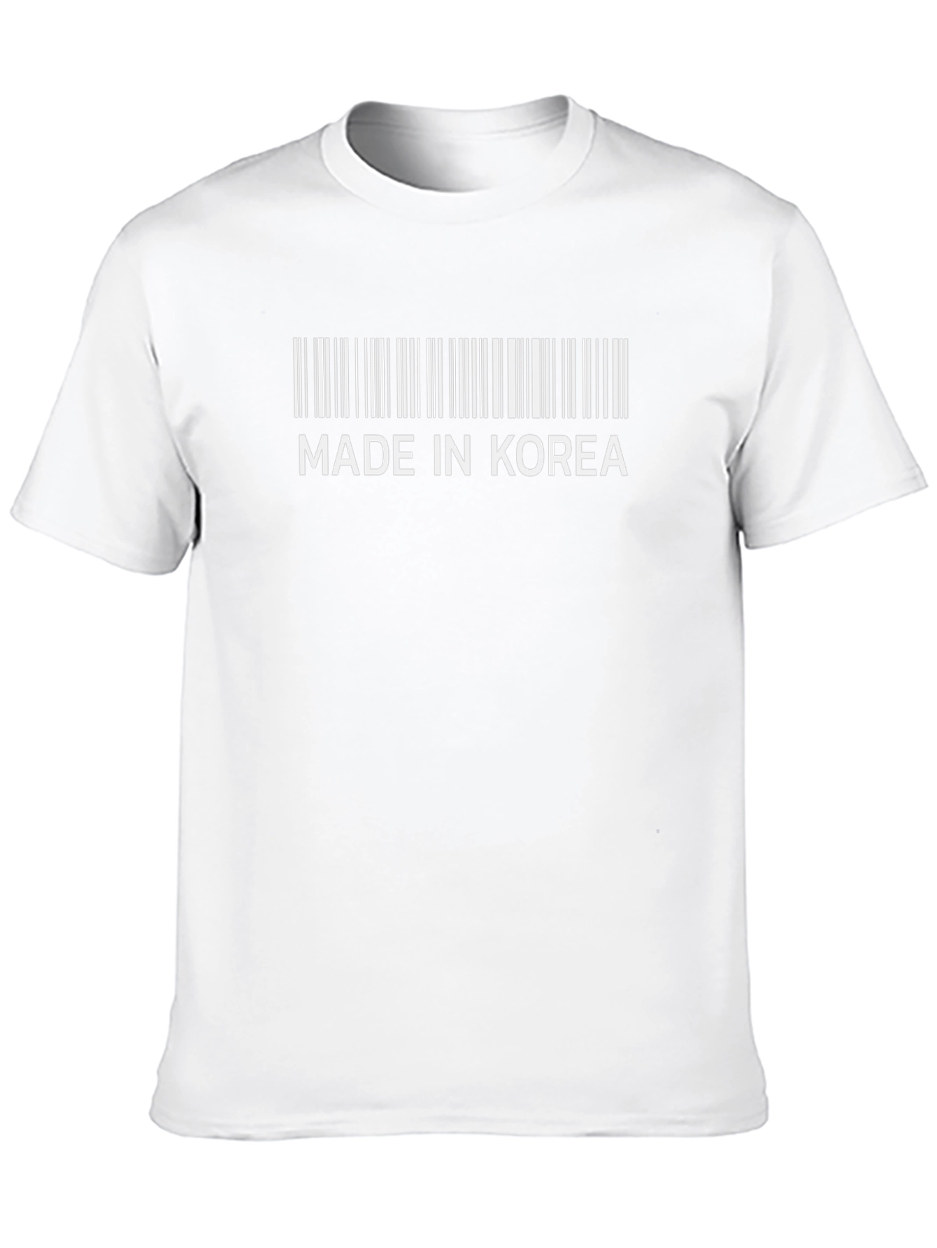 Made In Korea Barcode Graphic Tee - Black