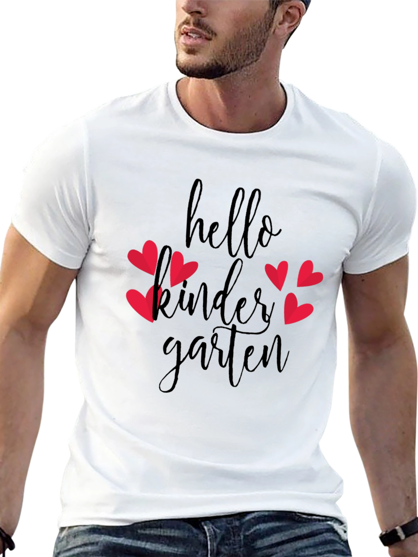 Hello Kindergarten Heart Tee
