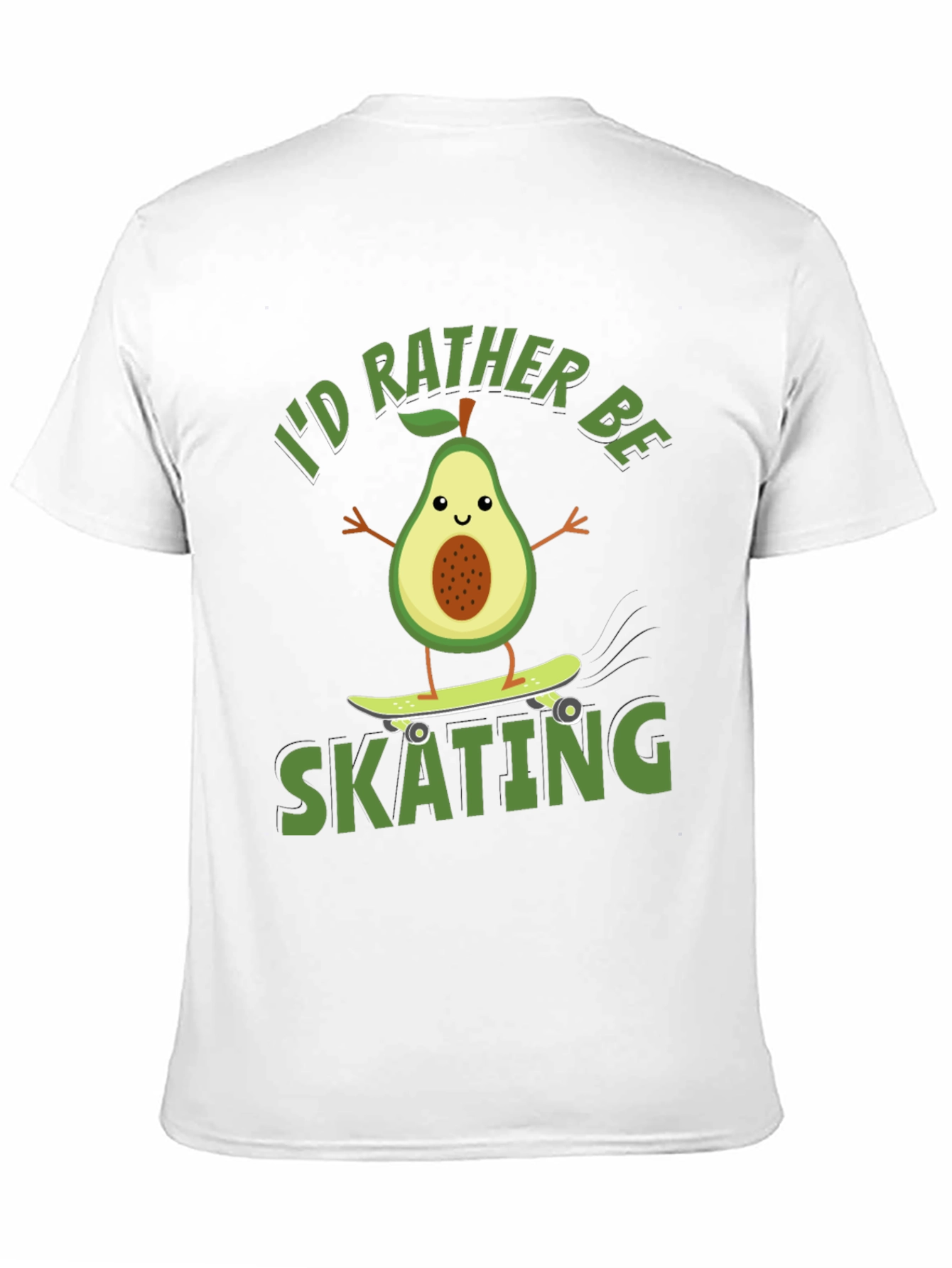 Avocado Skating T-Shirt - Id Rather Be Skating