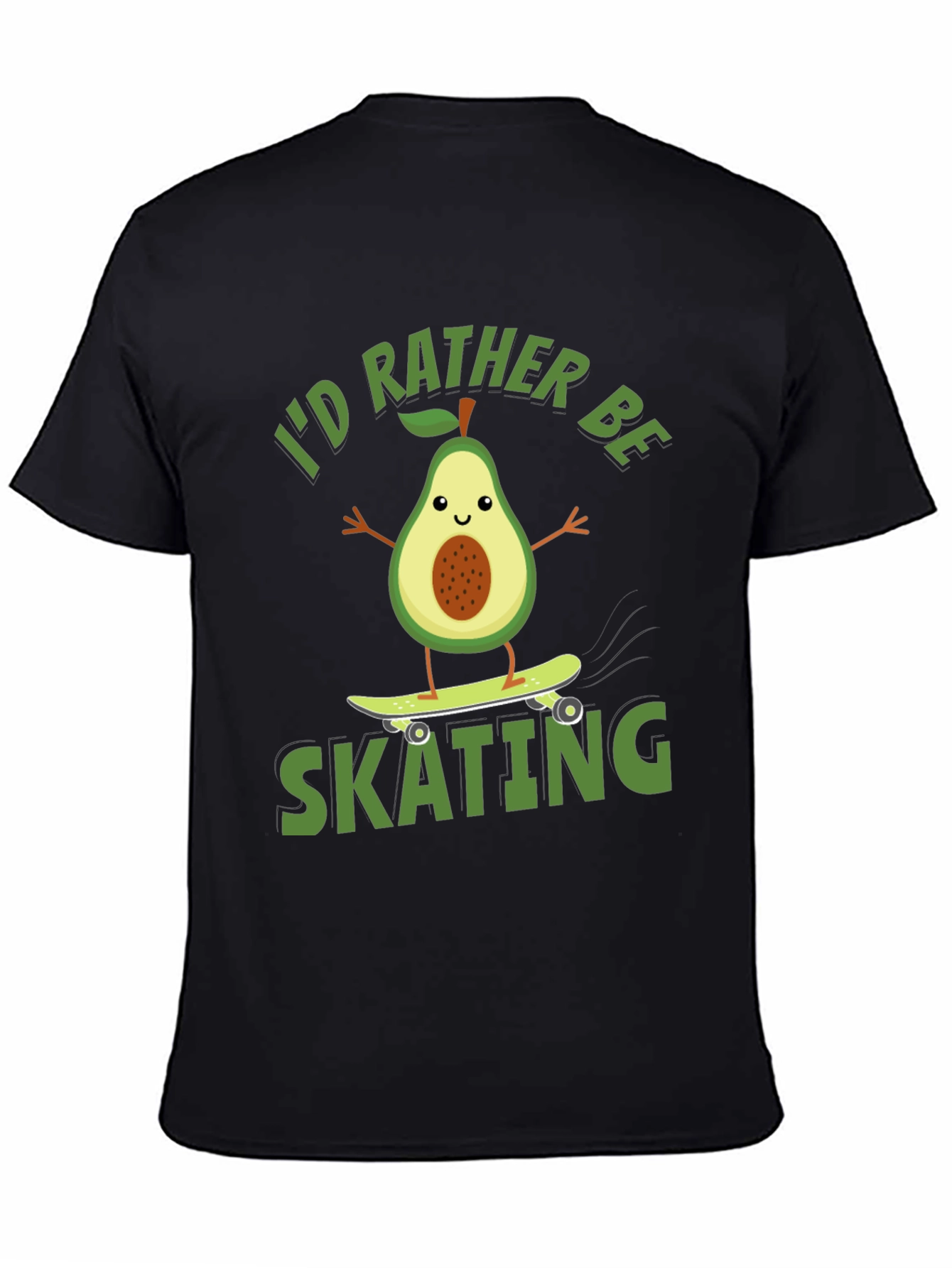 Avocado Skating T-Shirt - Id Rather Be Skating