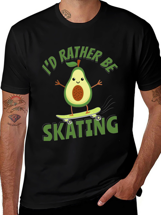 Avocado Skating T-Shirt - Id Rather Be Skating