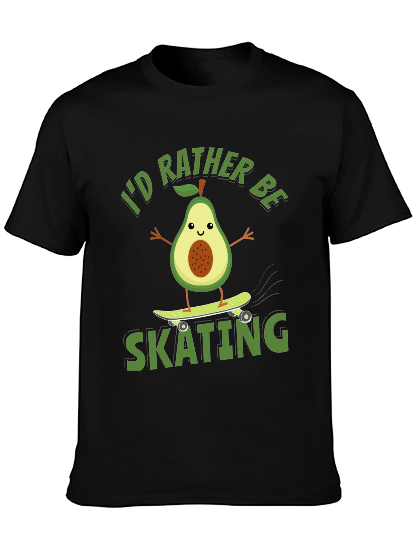 Avocado Skating T-Shirt - Id Rather Be Skating