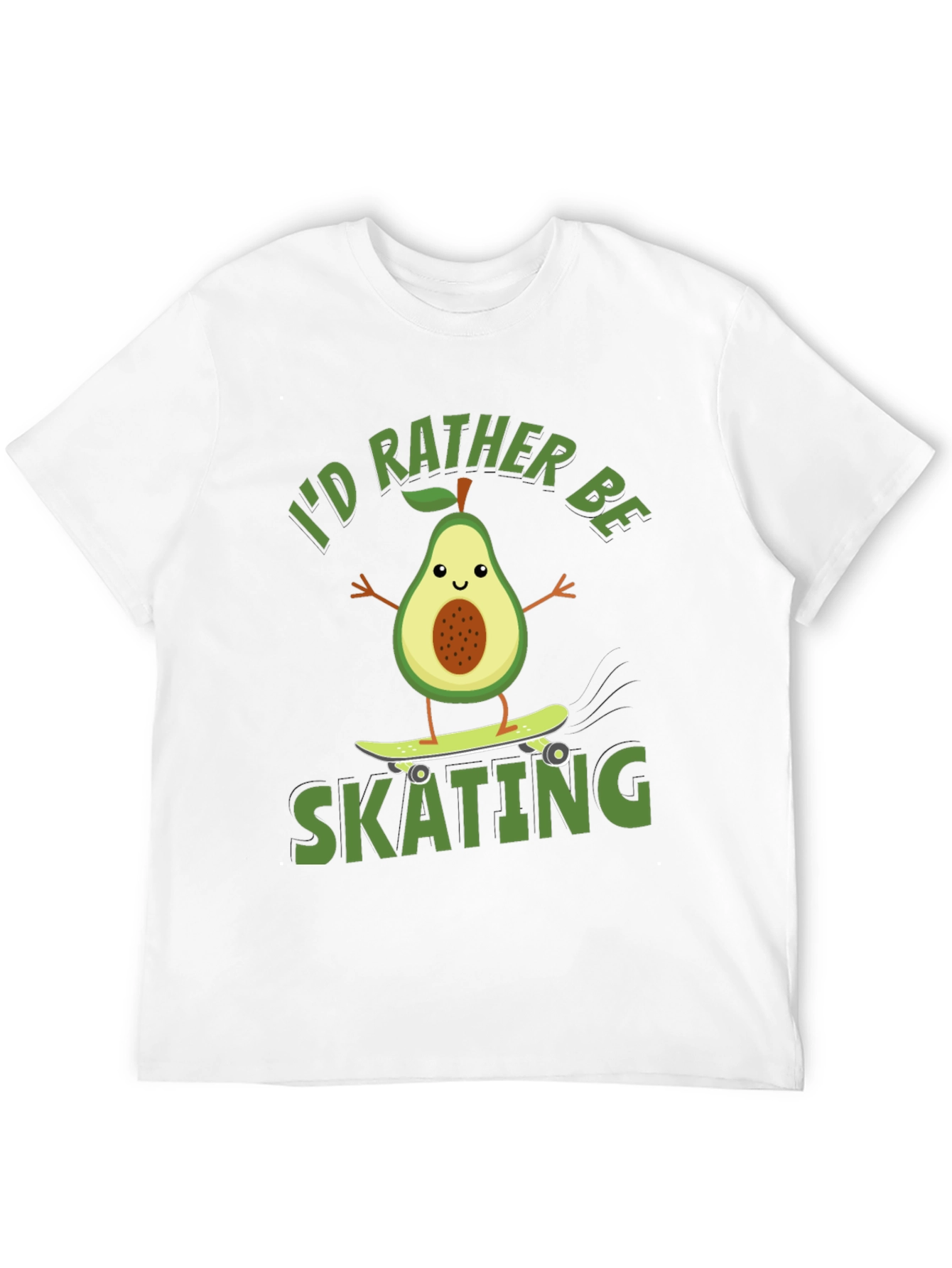 Avocado Skating T-Shirt - Id Rather Be Skating