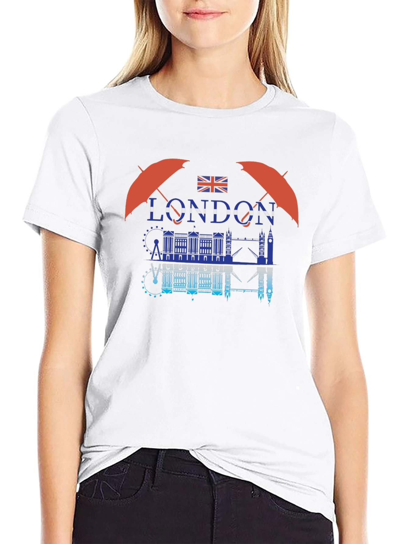 London Graphic Print Crew Neck T-Shirt