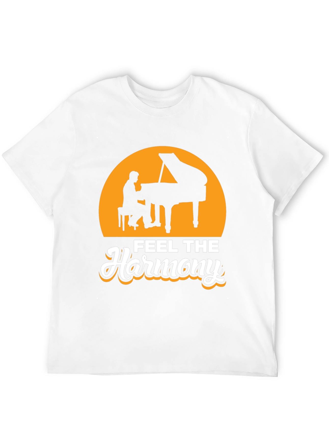 Feel The Harmony Piano T-Shirt - Music Lover Tee