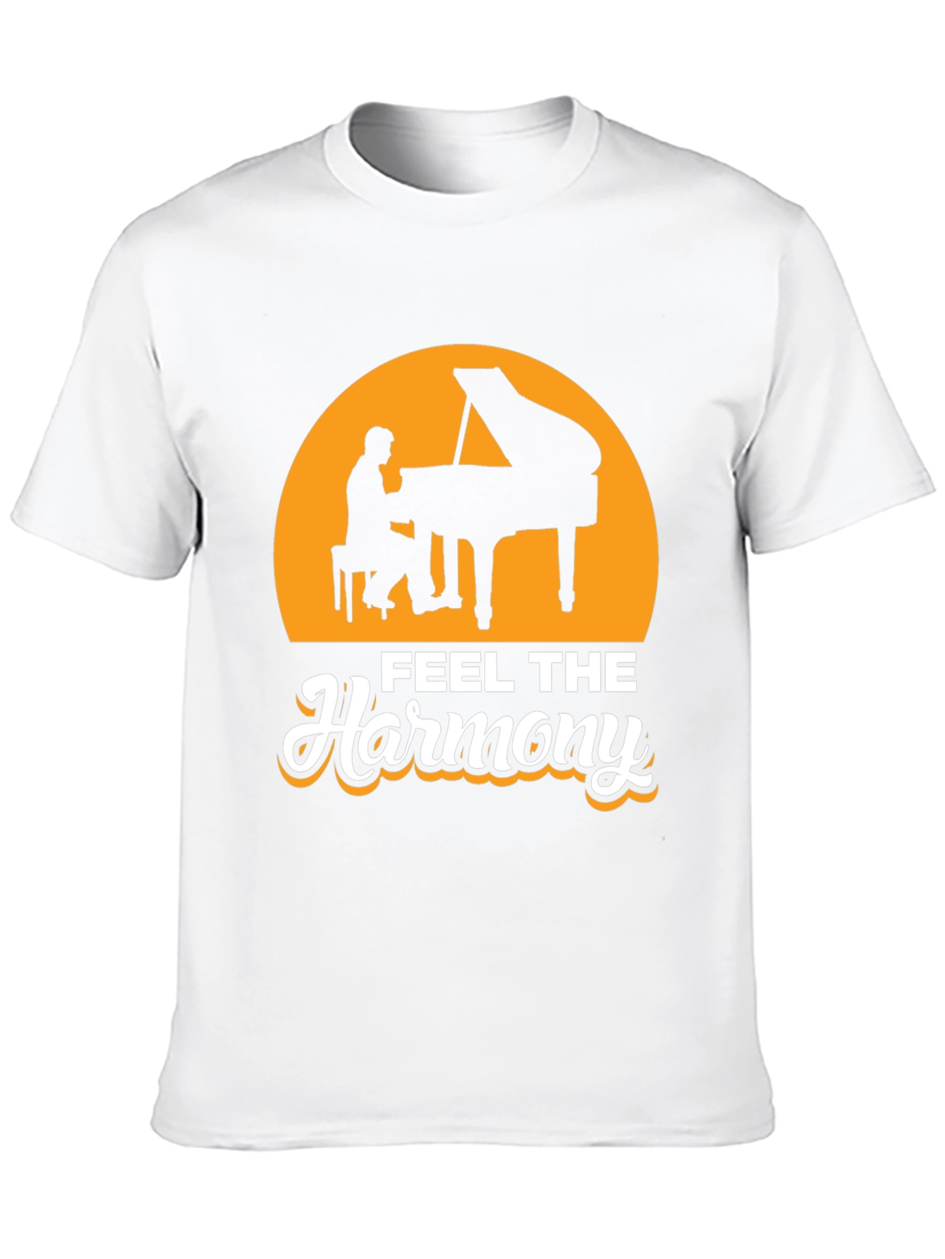 Feel The Harmony Piano T-Shirt - Music Lover Tee