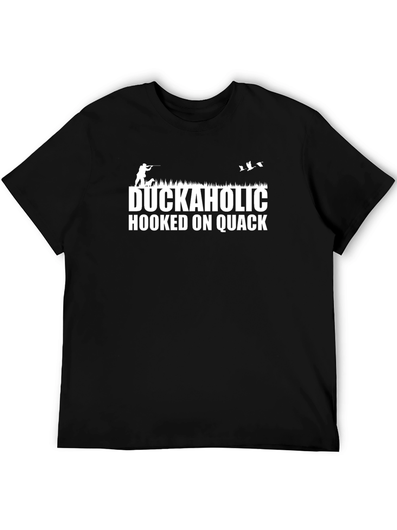 Duckaholic Hooked on Quack Black T-Shirt