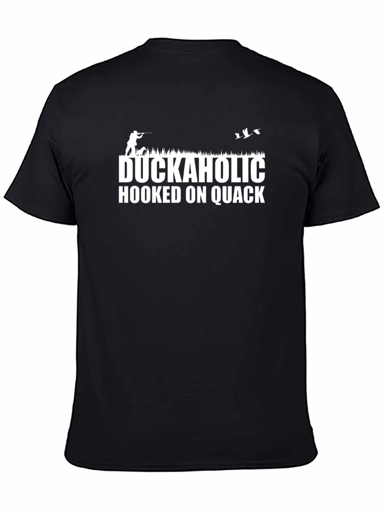 Duckaholic Hooked on Quack Black T-Shirt