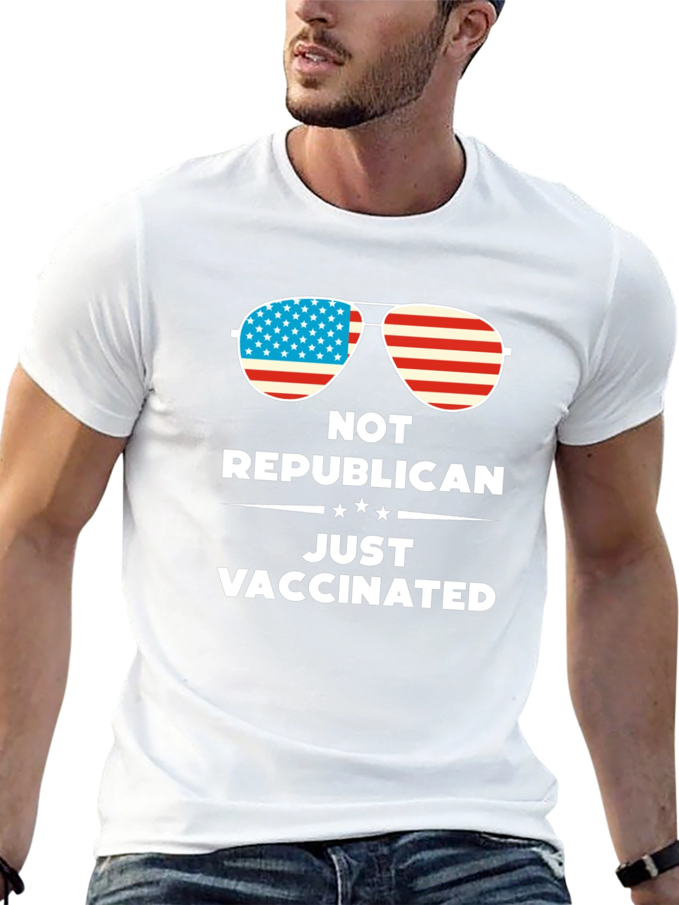 Not Republican Just Vaccinated Graphic Tee