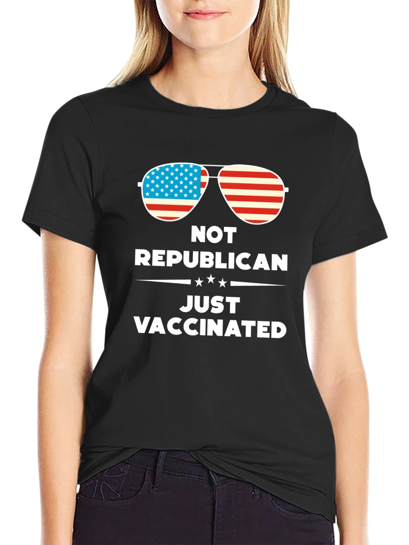 Not Republican Just Vaccinated Graphic Tee