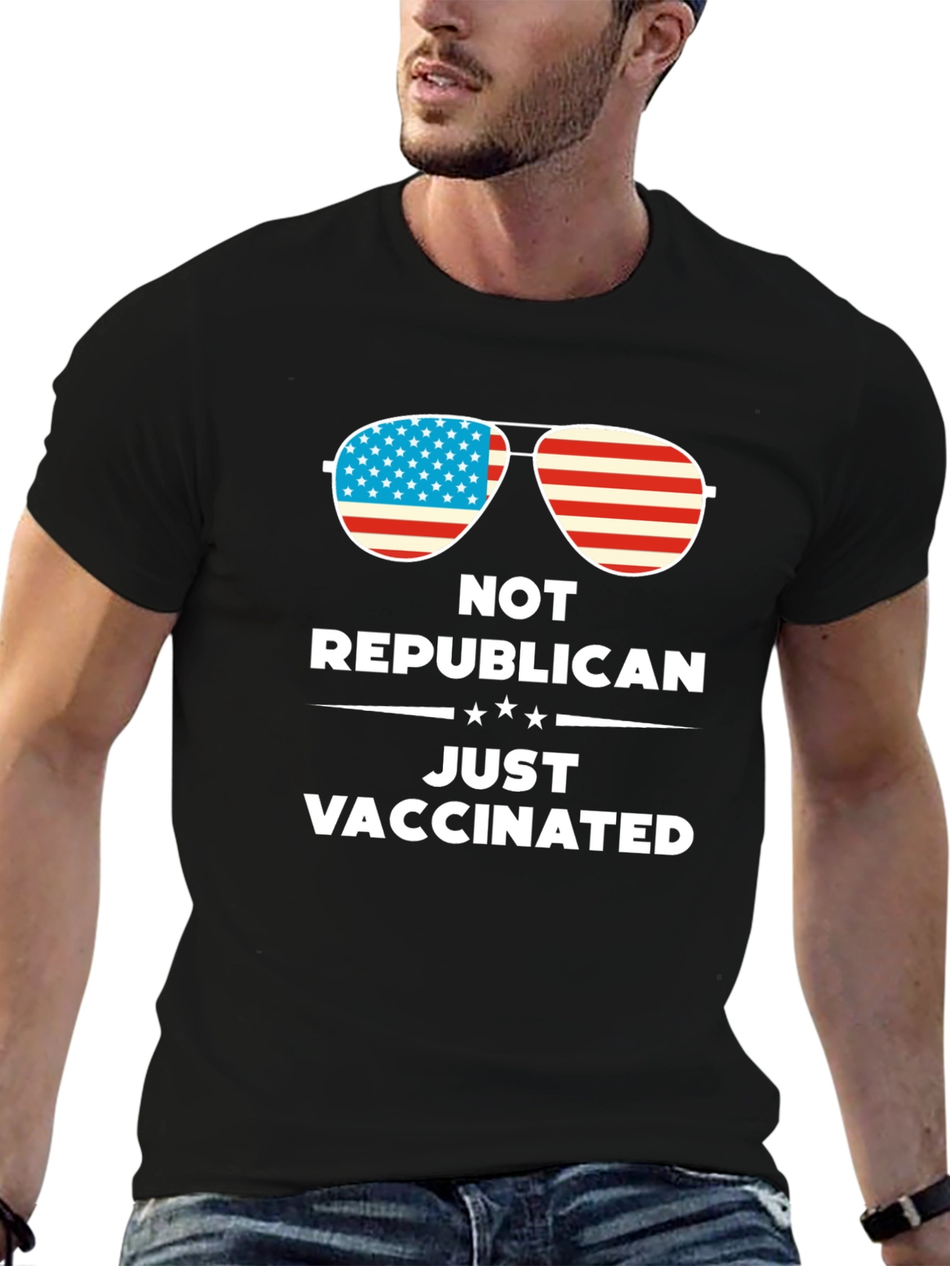 Not Republican Just Vaccinated Graphic Tee
