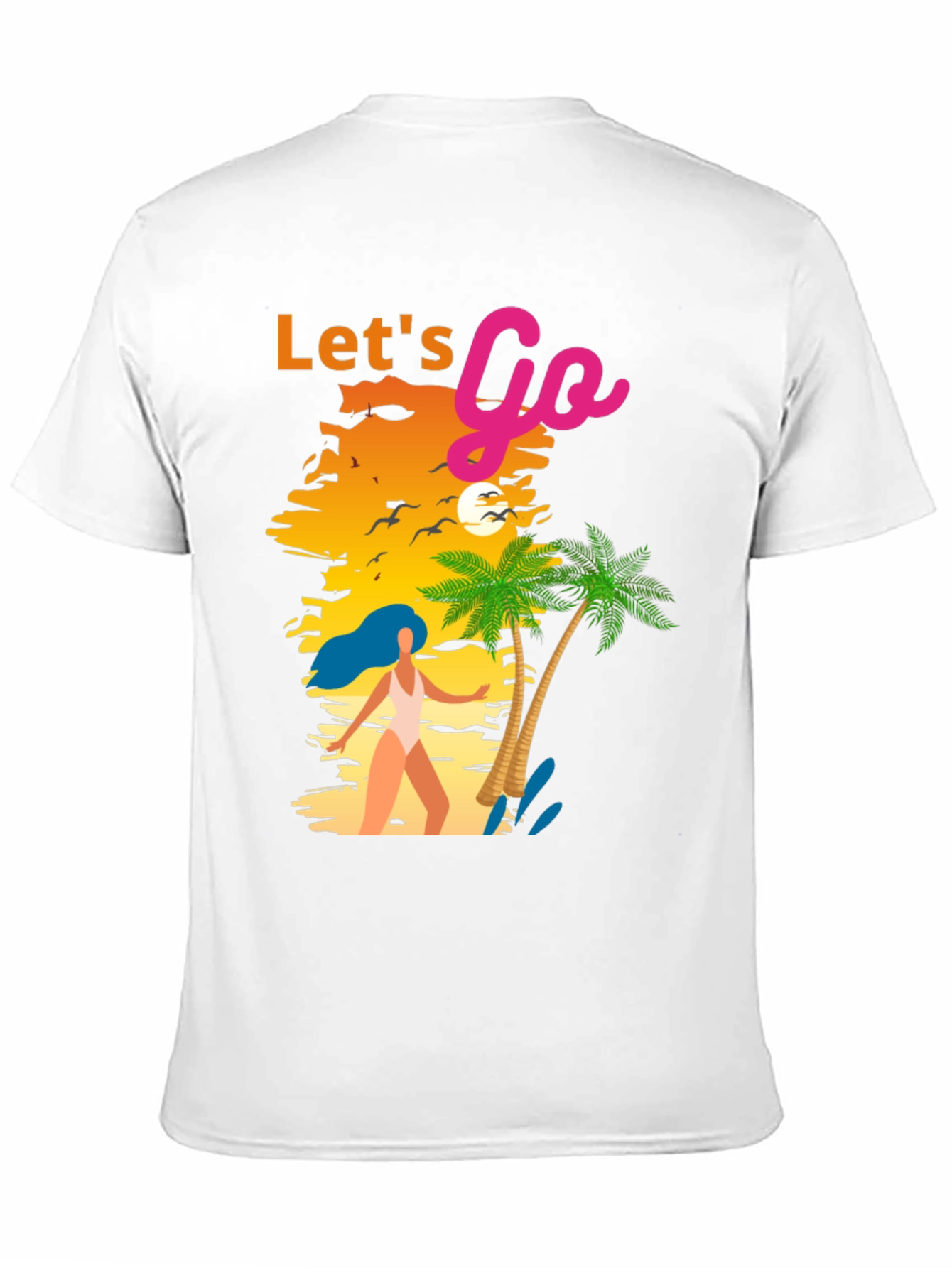 Lets Go Graphic Tee - Beach Vibes