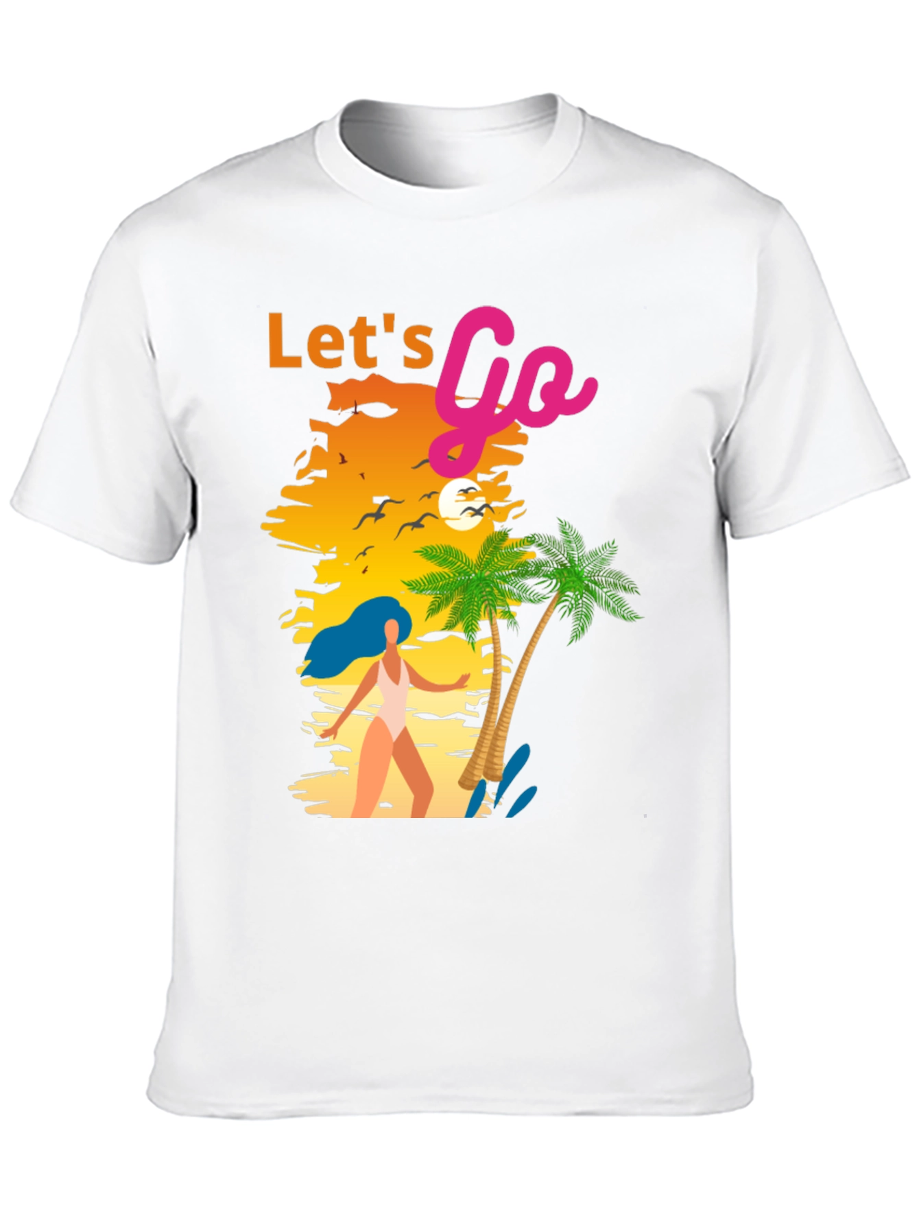 Lets Go Graphic Tee - Beach Vibes
