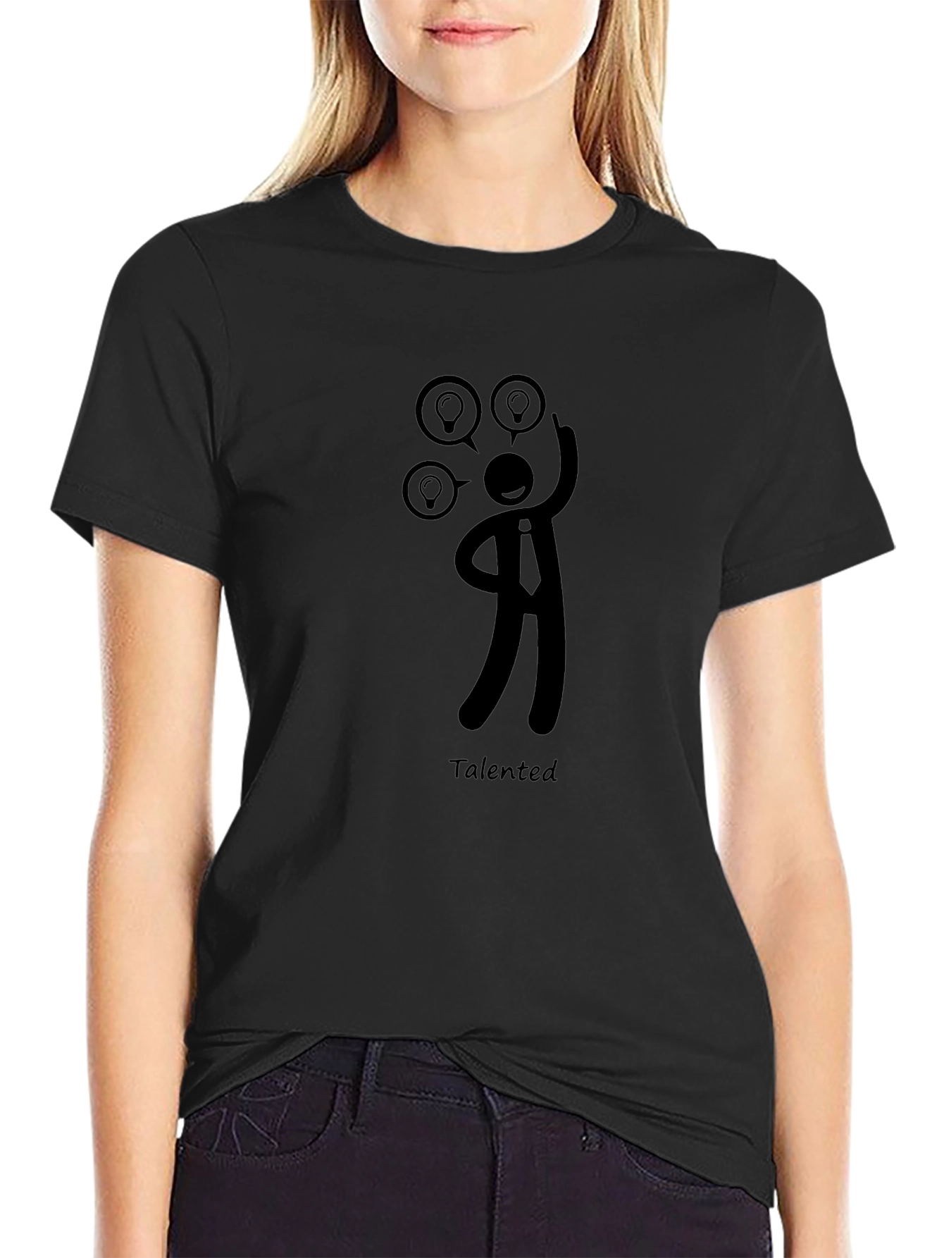 Talented Idea Man Black Graphic Tee