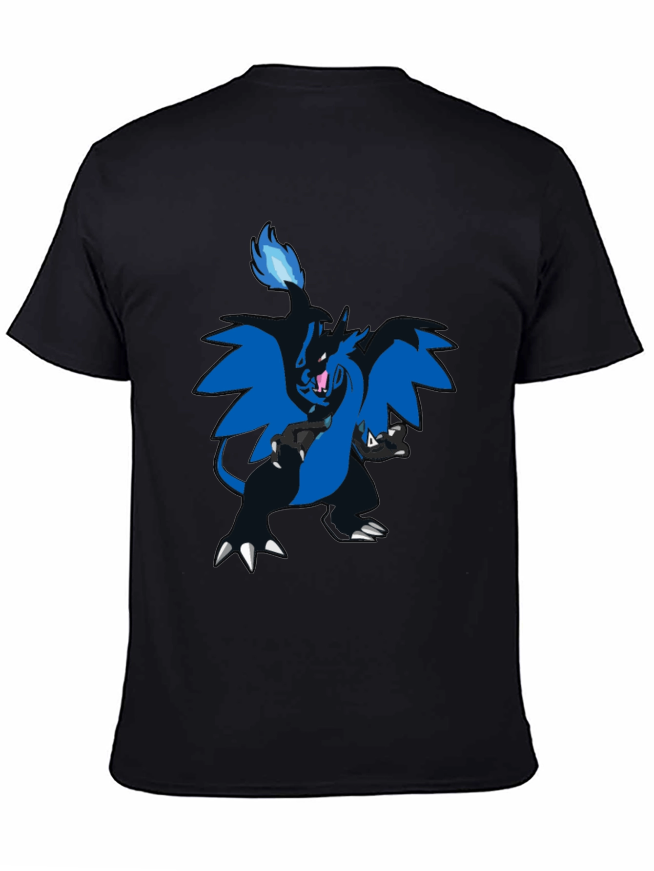 Black T-Shirt with Charizard Design