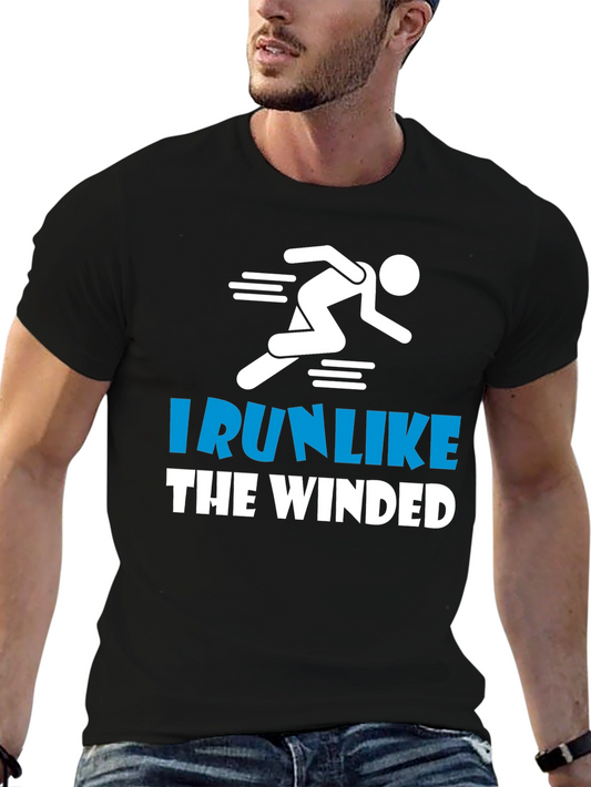 I Run Like the Winded Black T-Shirt