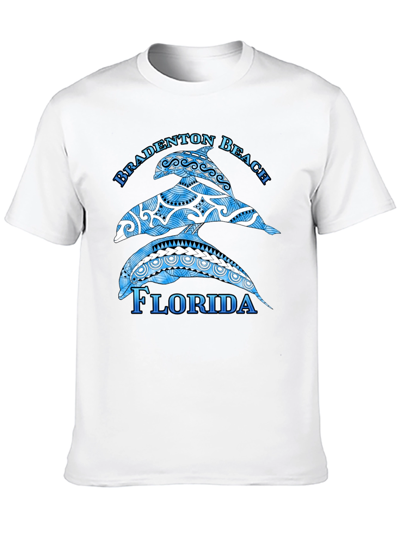 Bradenton Beach Florida Dolphin Graphic T-Shirt