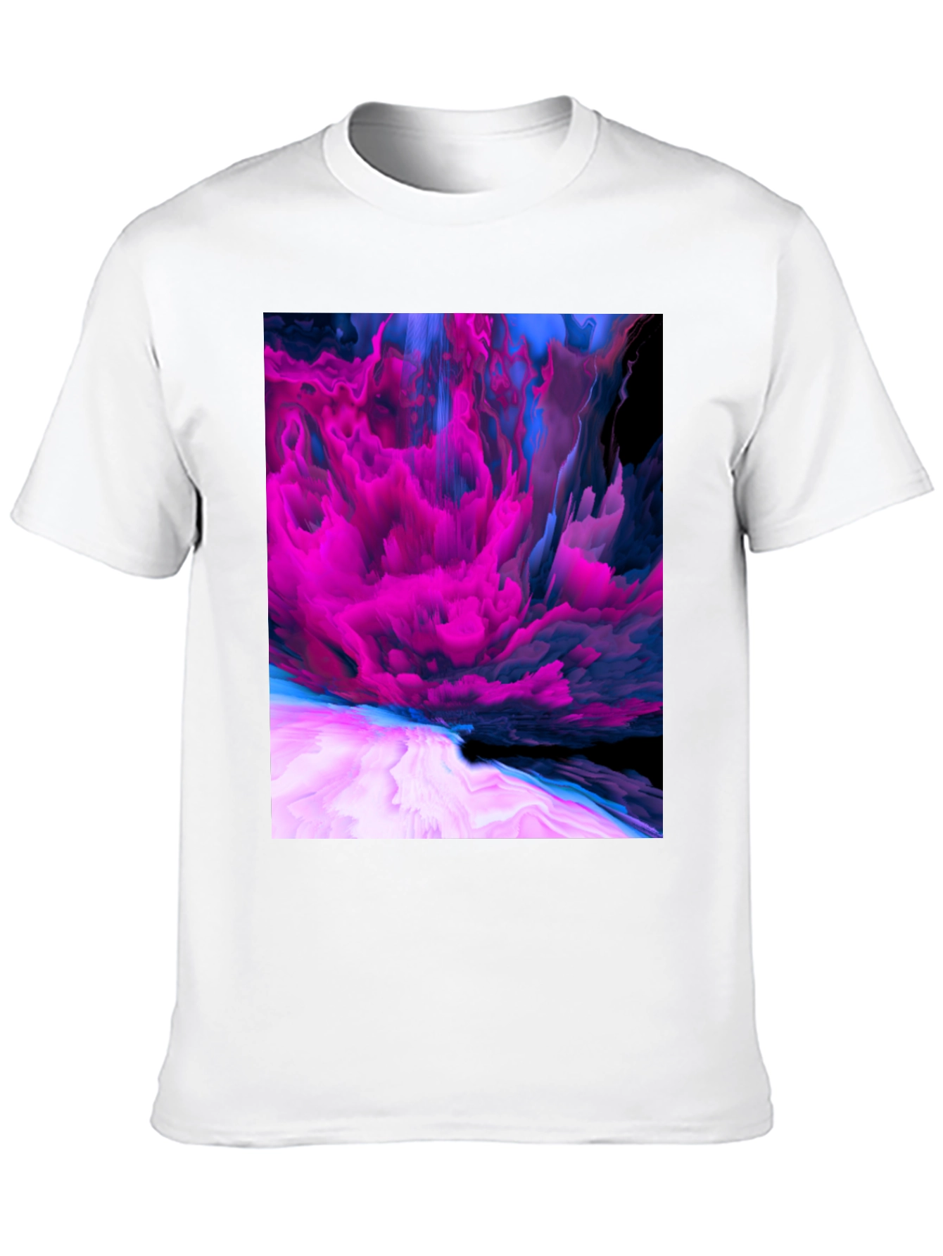 Abstract Art Graphic Print Black T-Shirt