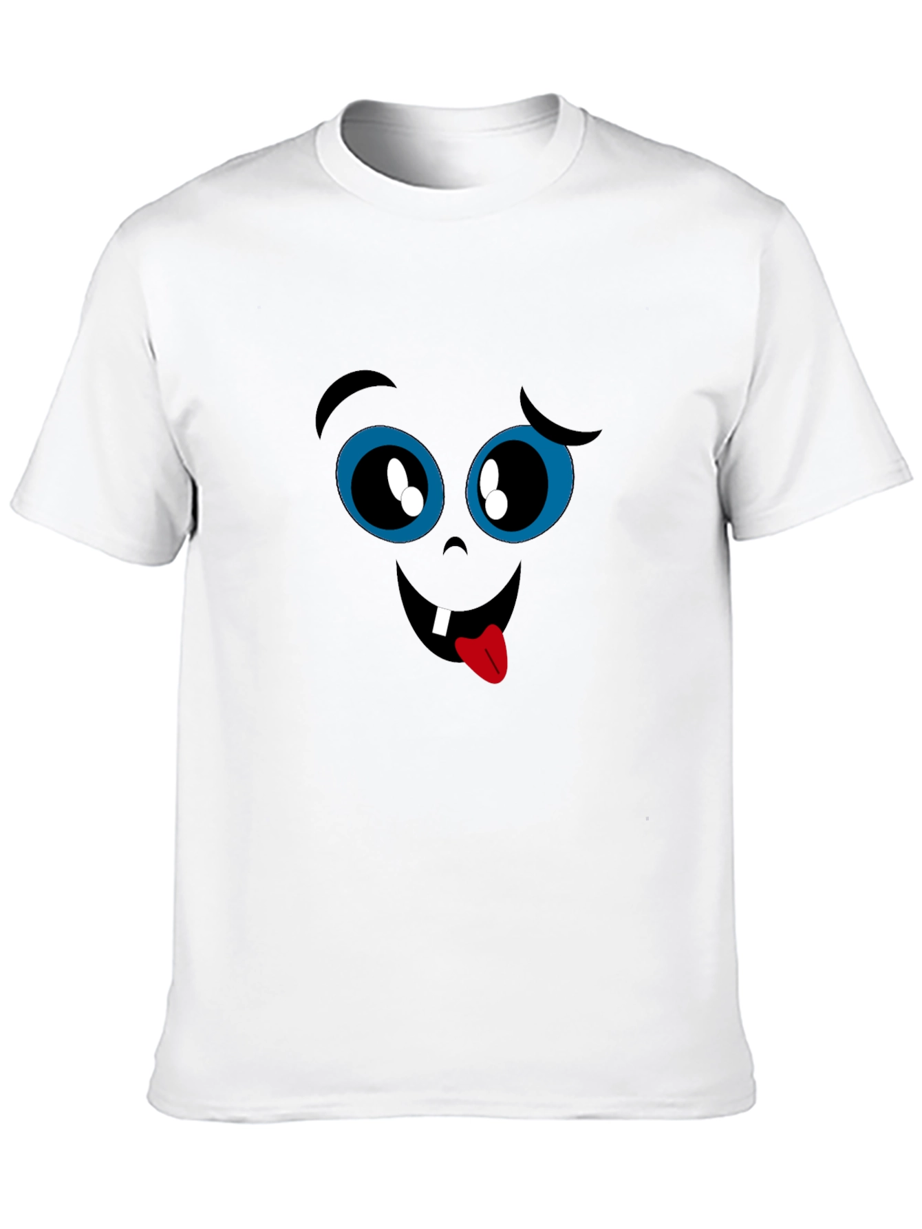 Funny Face Graphic Black T-Shirt
