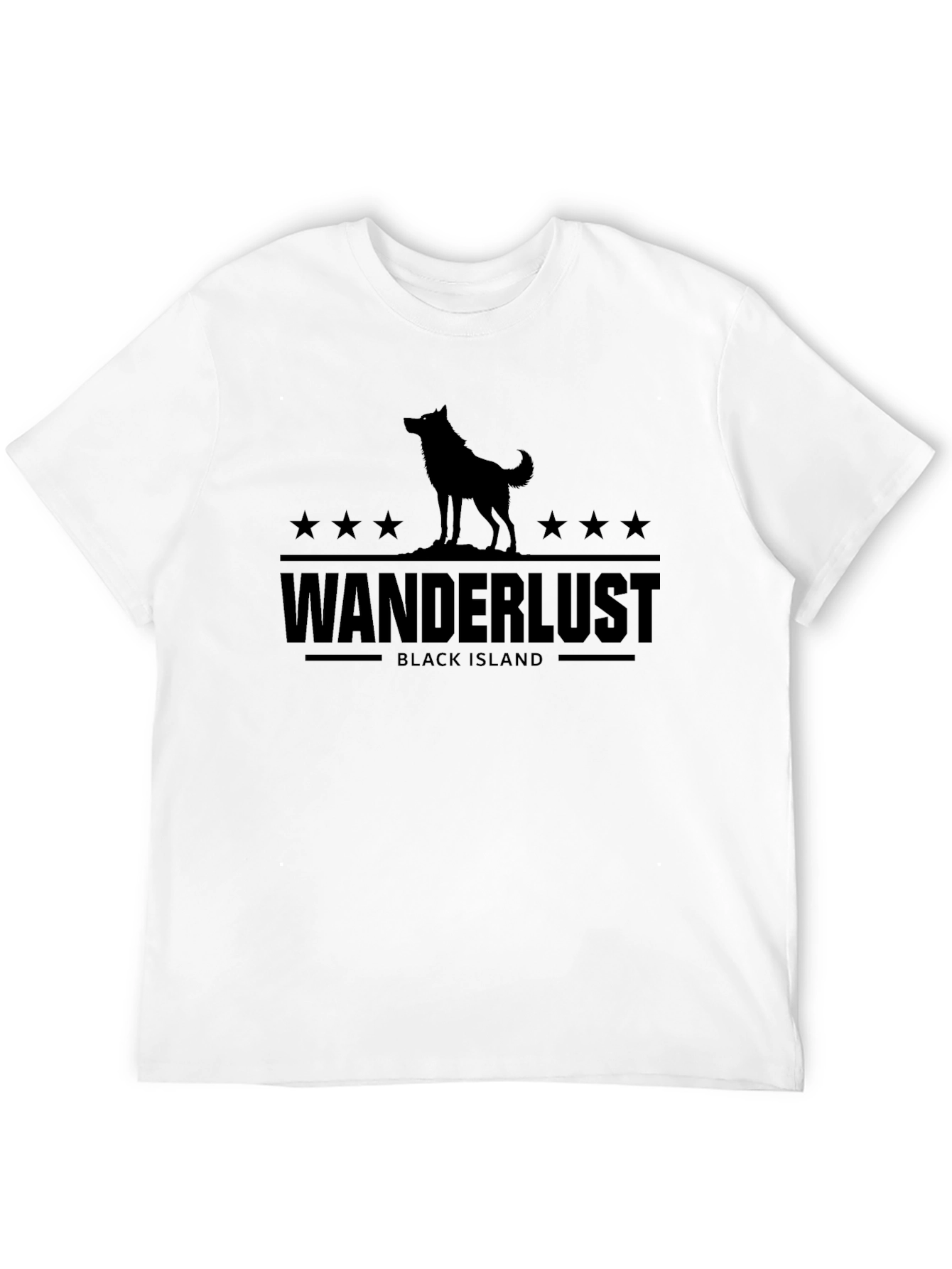 Wanderlust Black Island Graphic Tee - Unisex