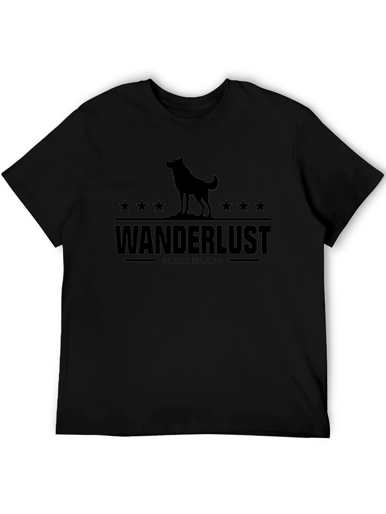 Wanderlust Black Island Graphic Tee - Unisex