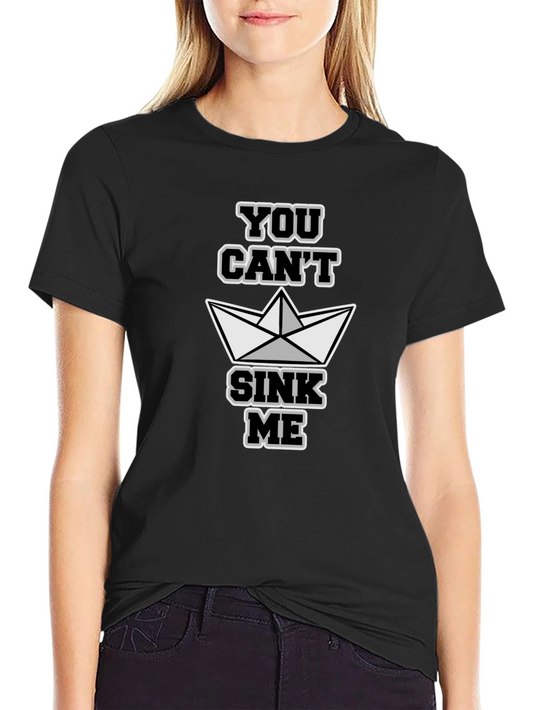 You Cant Sink Me T-Shirt - Paper Boat Graphic Tee