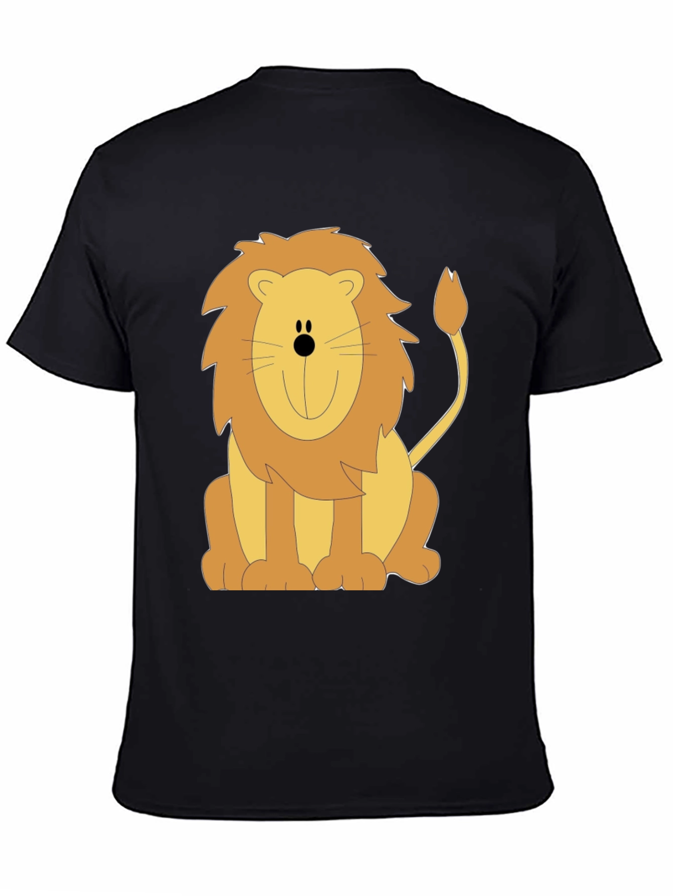 Lion Graphic Tee - Unisex Black T-Shirt