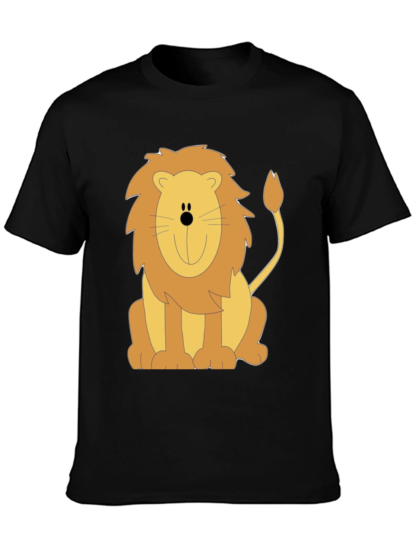 Lion Graphic Tee - Unisex Black T-Shirt