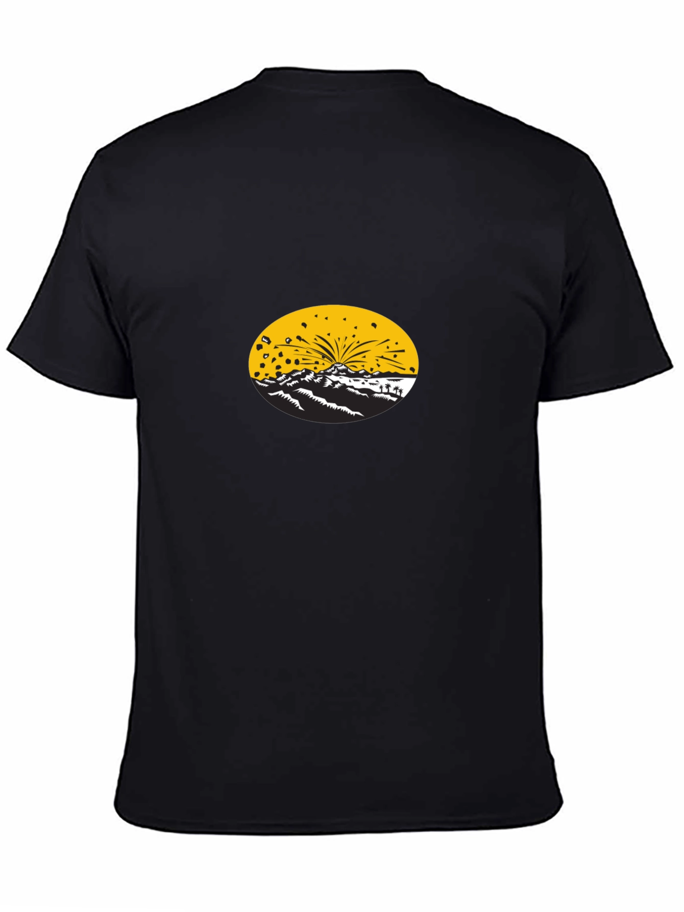 Graphic Print Black T-Shirt