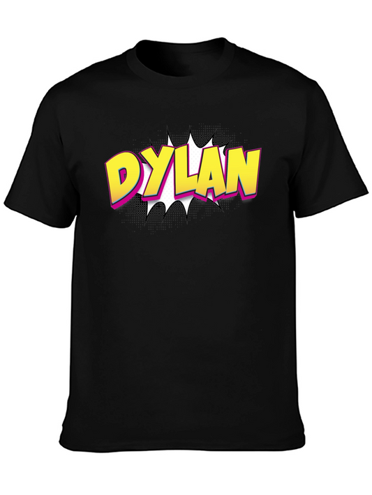 Dylan Comic Style Black T-Shirt
