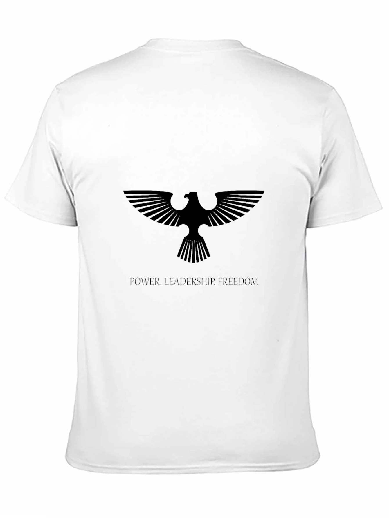 Eagle Emblem Black T-Shirt - Power Leadership Freedom