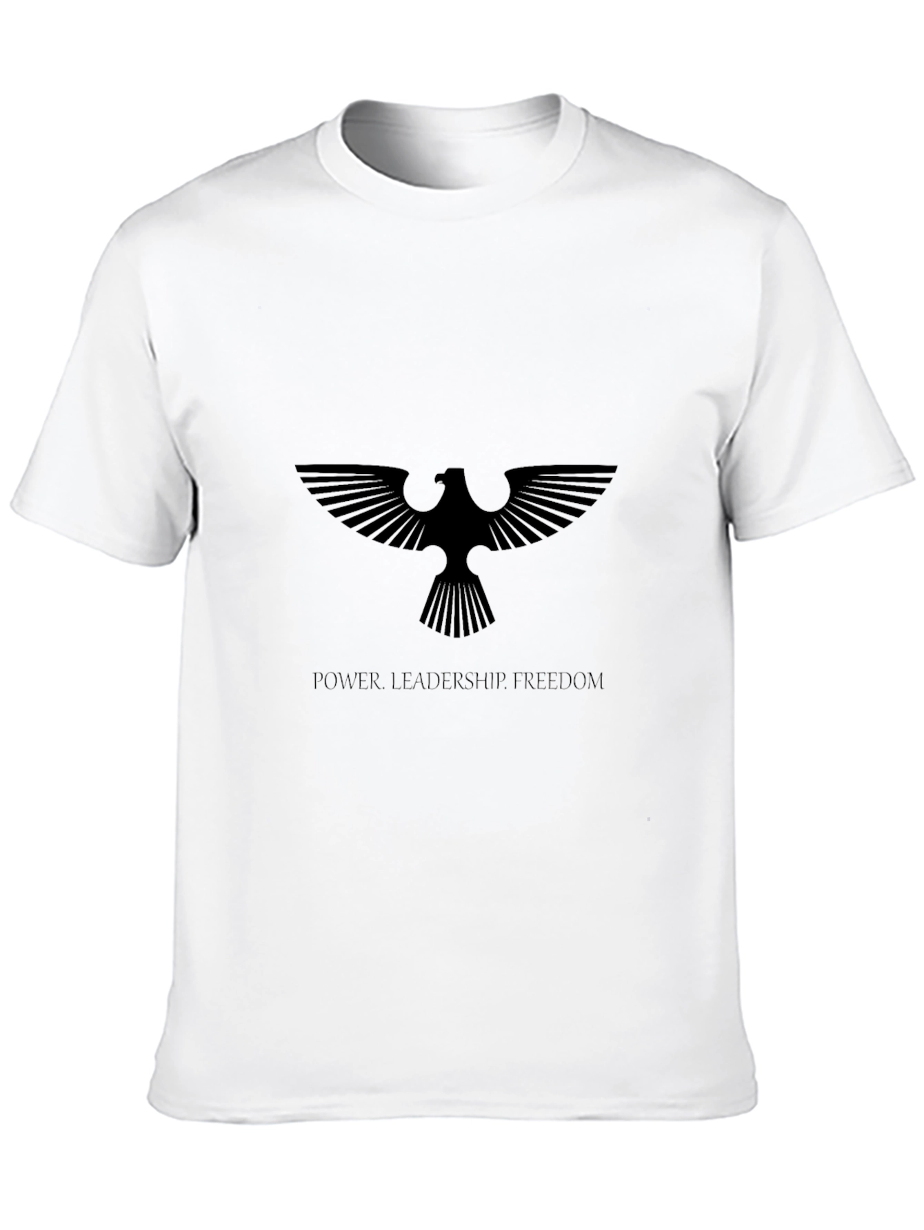 Eagle Emblem Black T-Shirt - Power Leadership Freedom