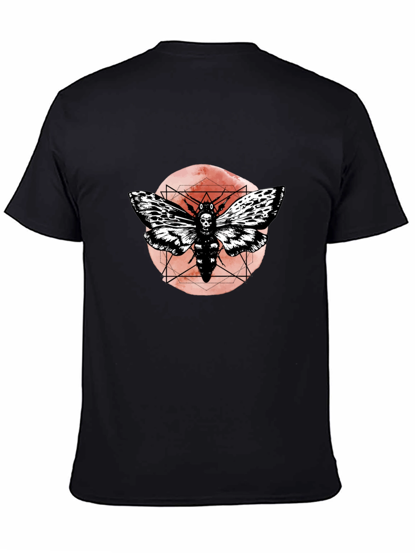 Skull Moth Graphic Tee - Dark Aesthetic T-Shirt