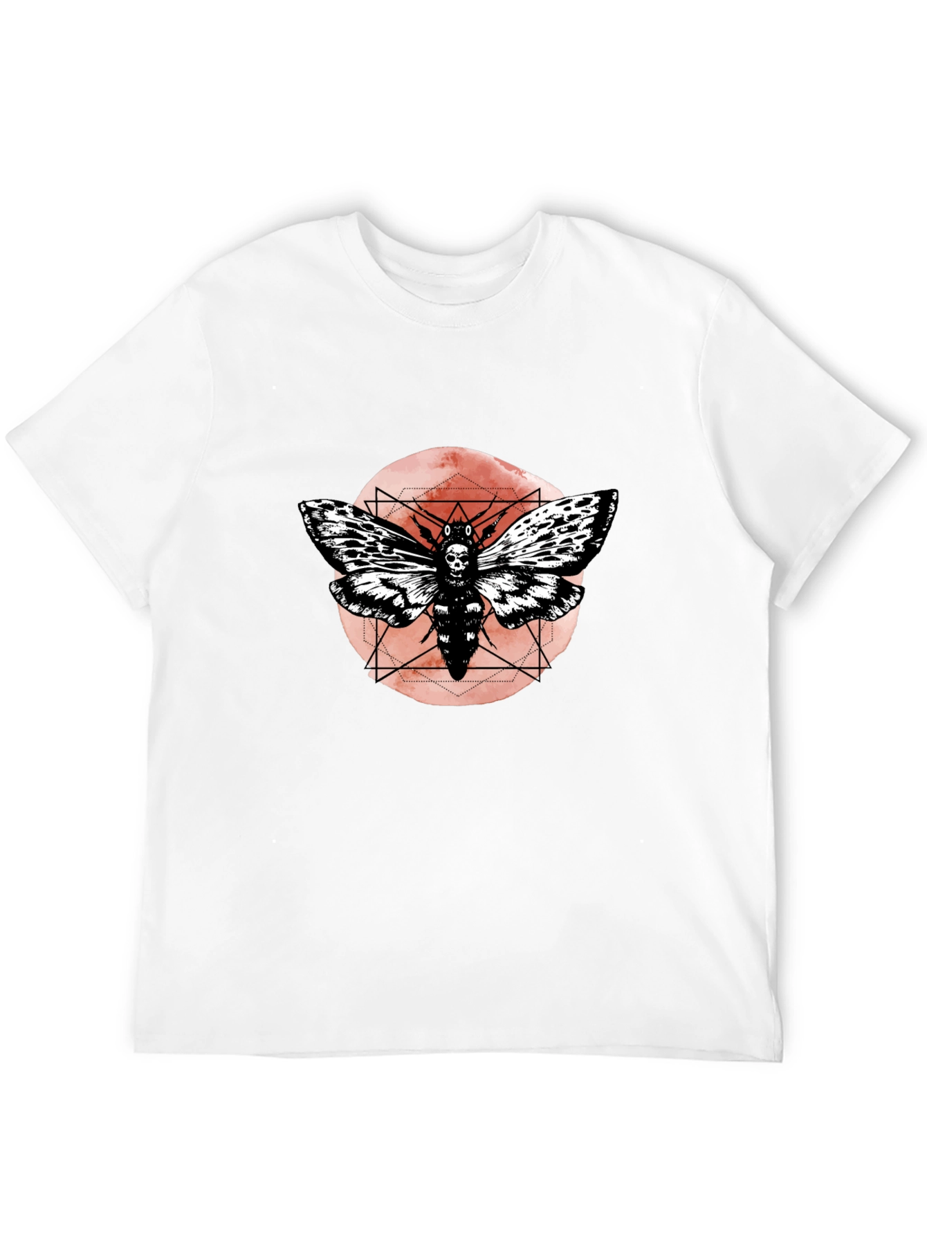 Skull Moth Graphic Tee - Dark Aesthetic T-Shirt
