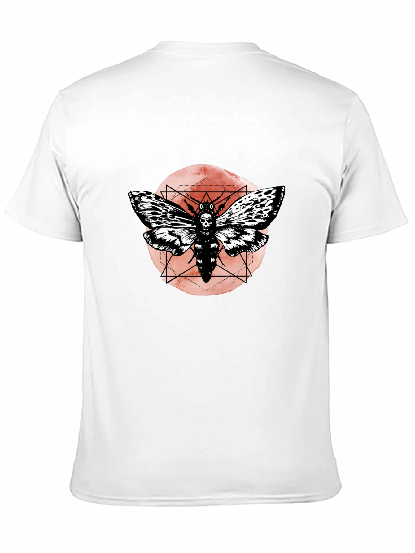 Skull Moth Graphic Tee - Dark Aesthetic T-Shirt