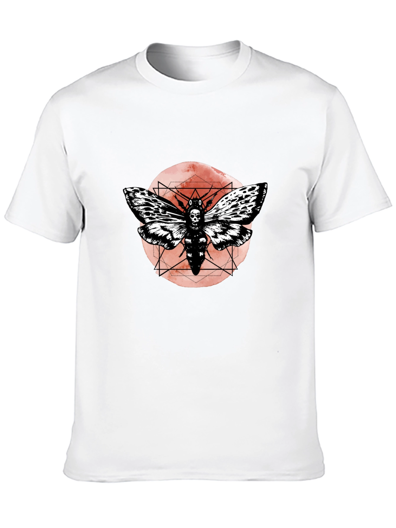 Skull Moth Graphic Tee - Dark Aesthetic T-Shirt