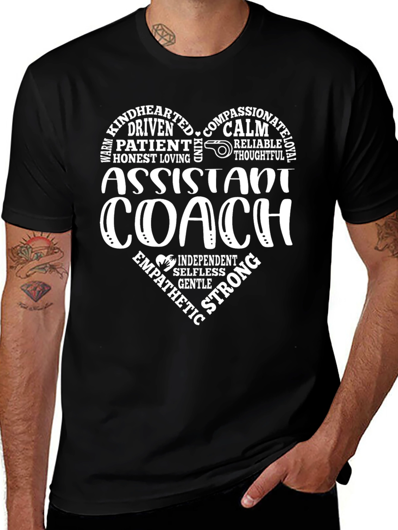 Assistant Coach Heart T-Shirt