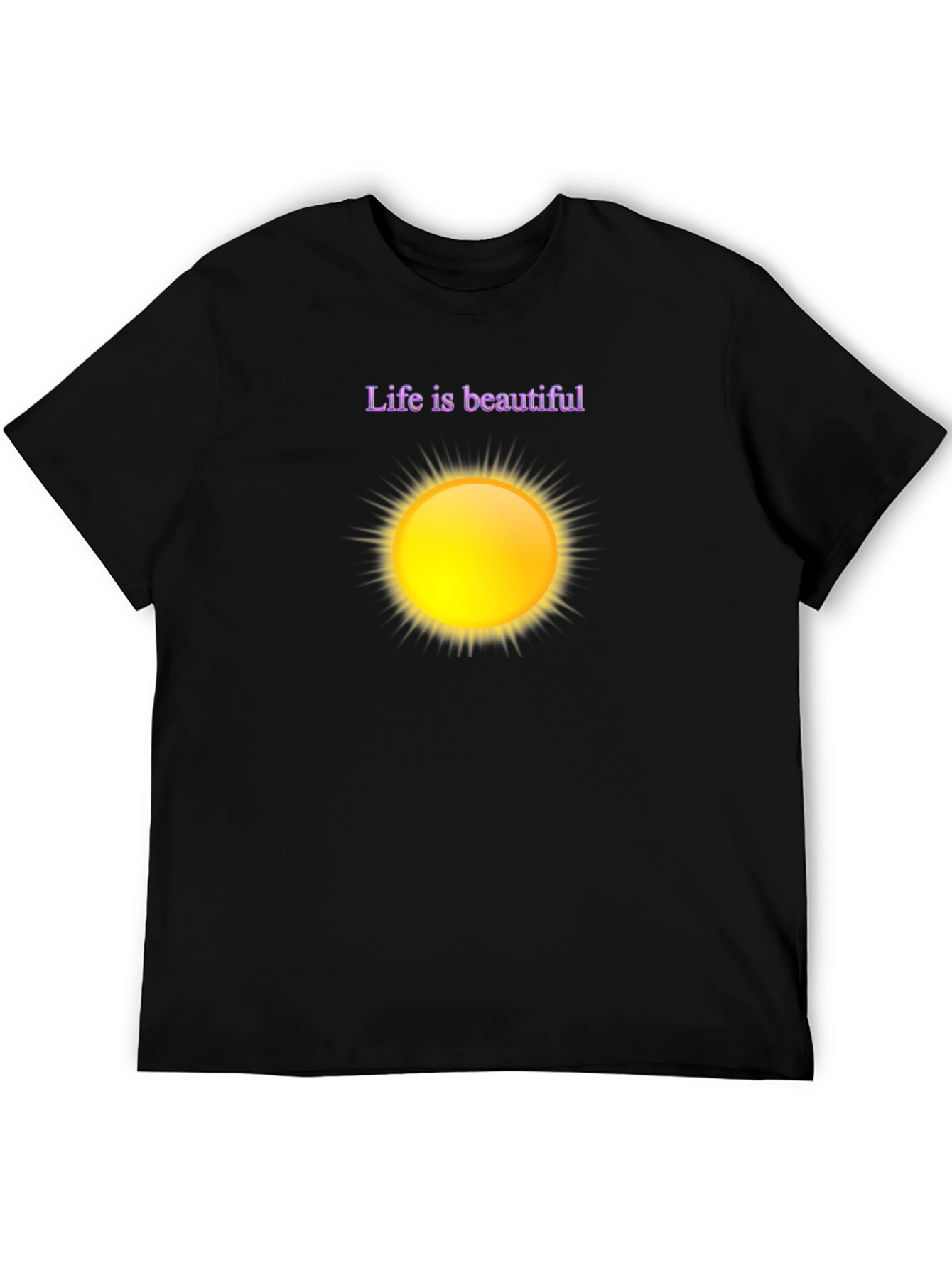 Life is Beautiful Graphic Tee - Black