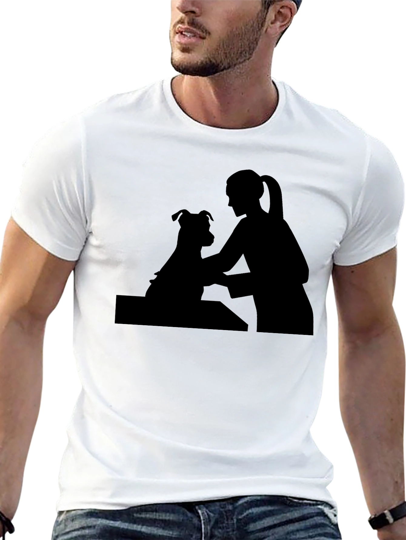 Dog Groomer Silhouette T-Shirt