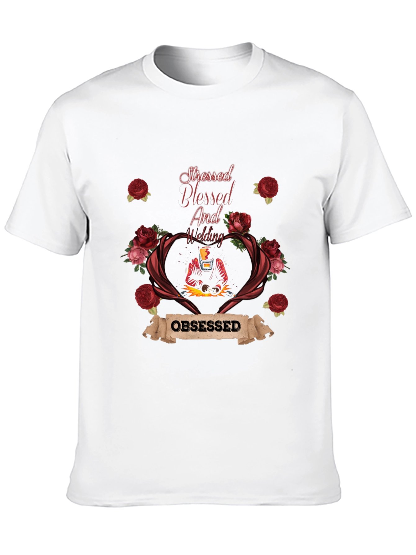 Stressed Blessed And Welding Obsessed T-Shirt