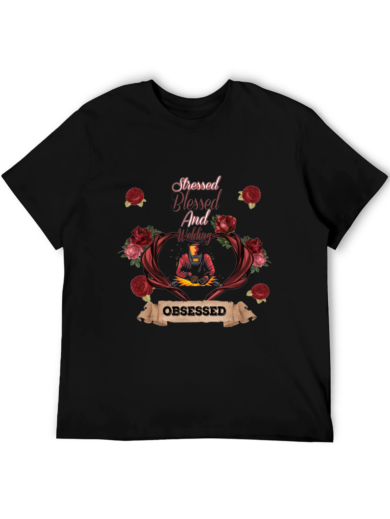 Stressed Blessed And Welding Obsessed T-Shirt