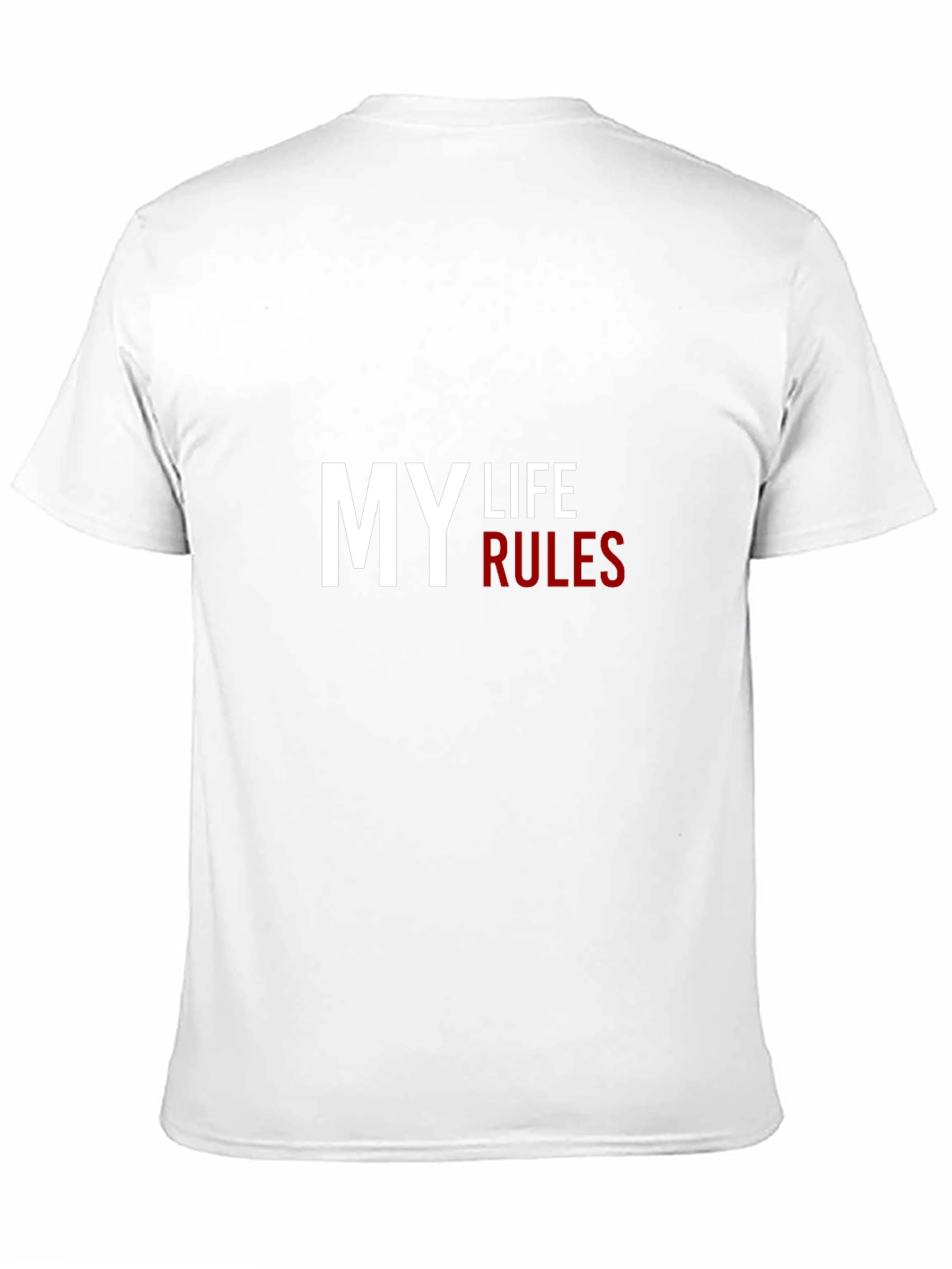 My Life Rules Black Graphic Tee
