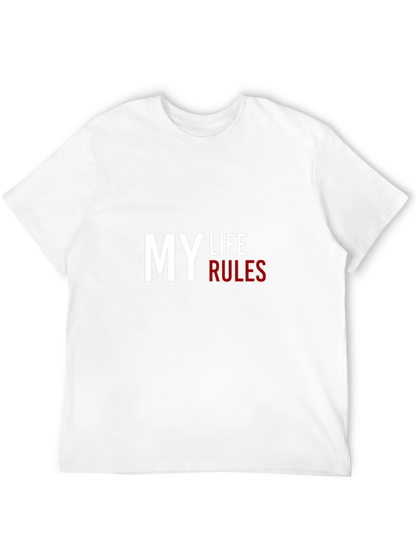 My Life Rules Black Graphic Tee