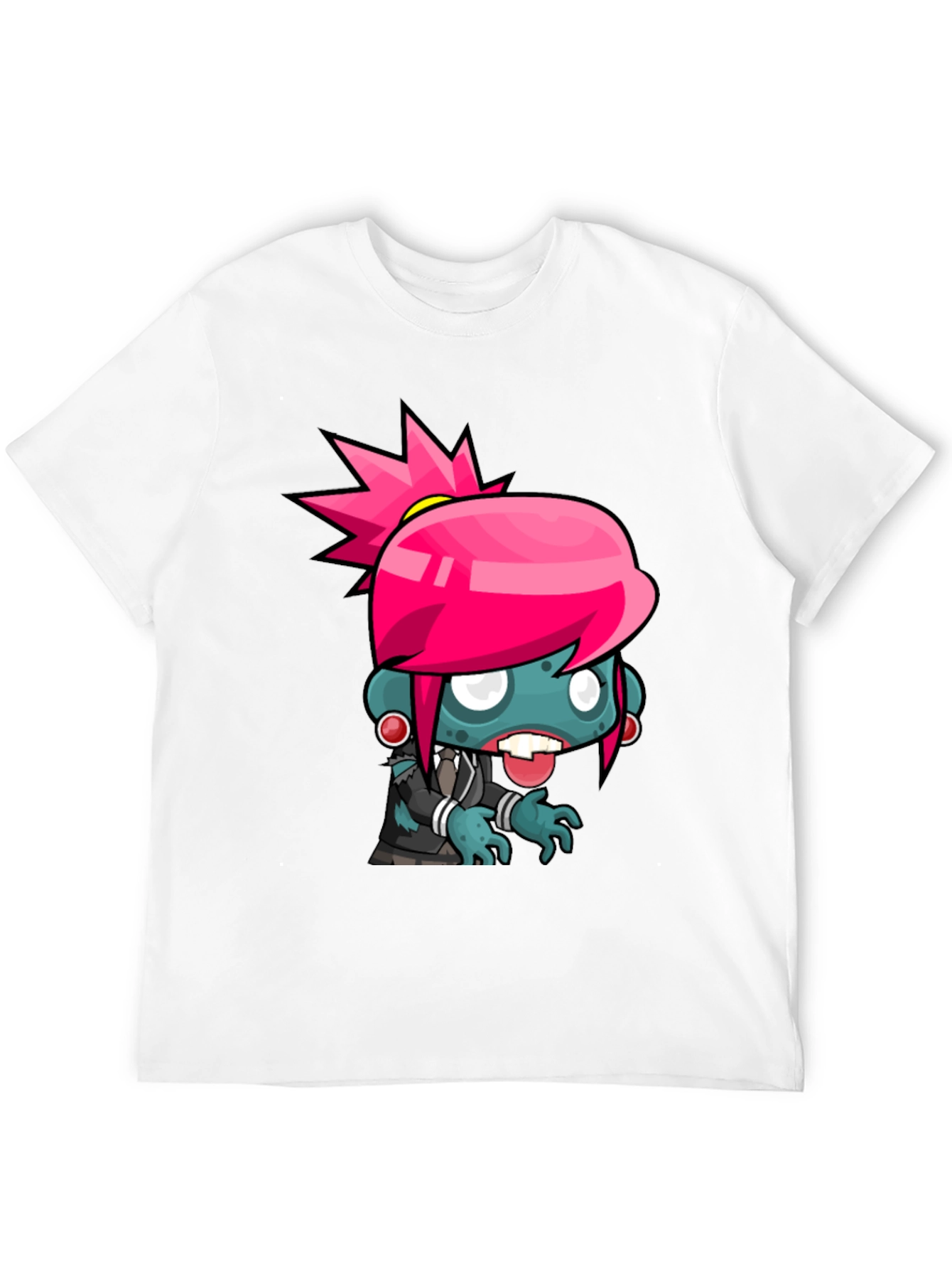 Zombie Girl Graphic Tee - Cool Cartoon Design