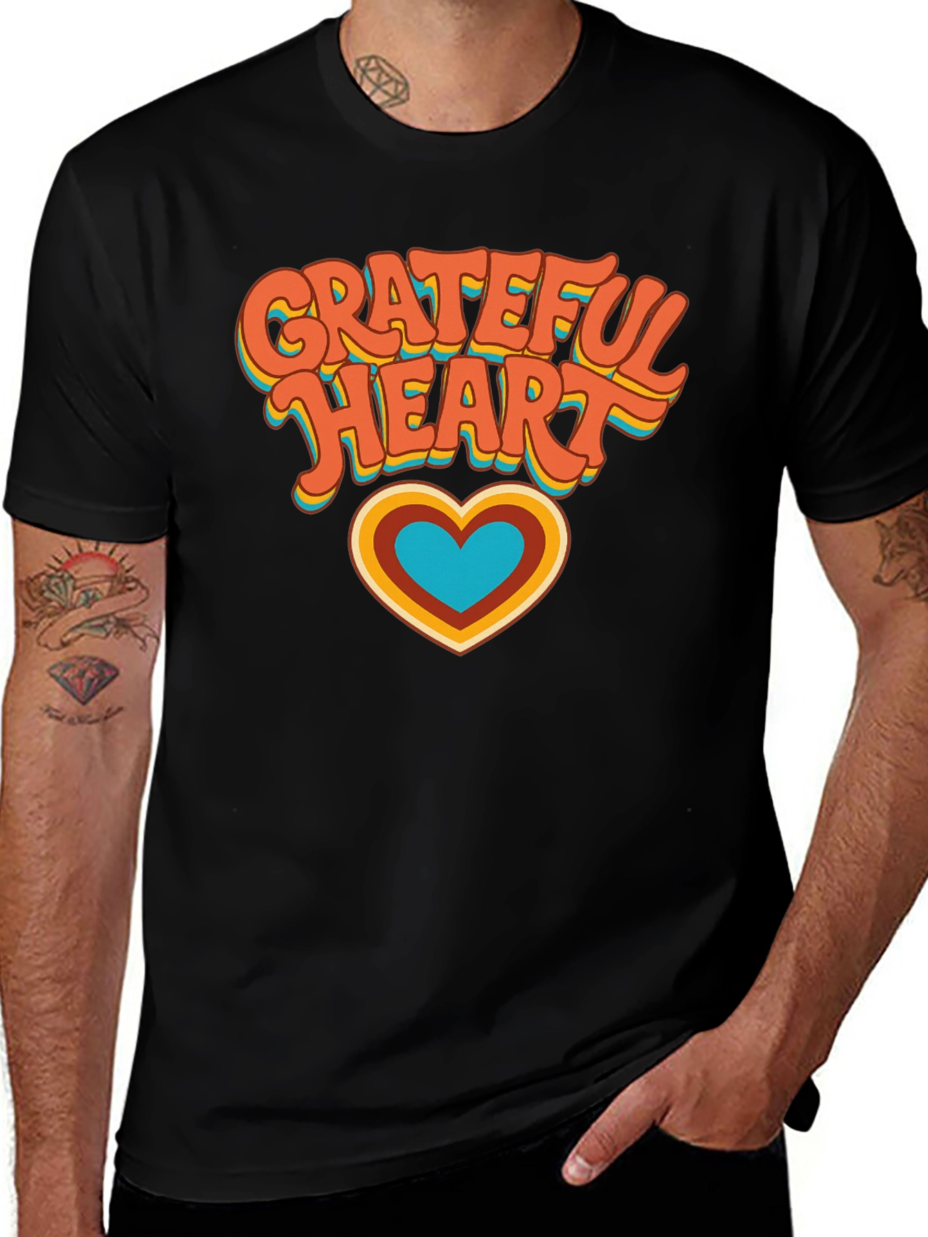 Grateful Heart Retro T-Shirt