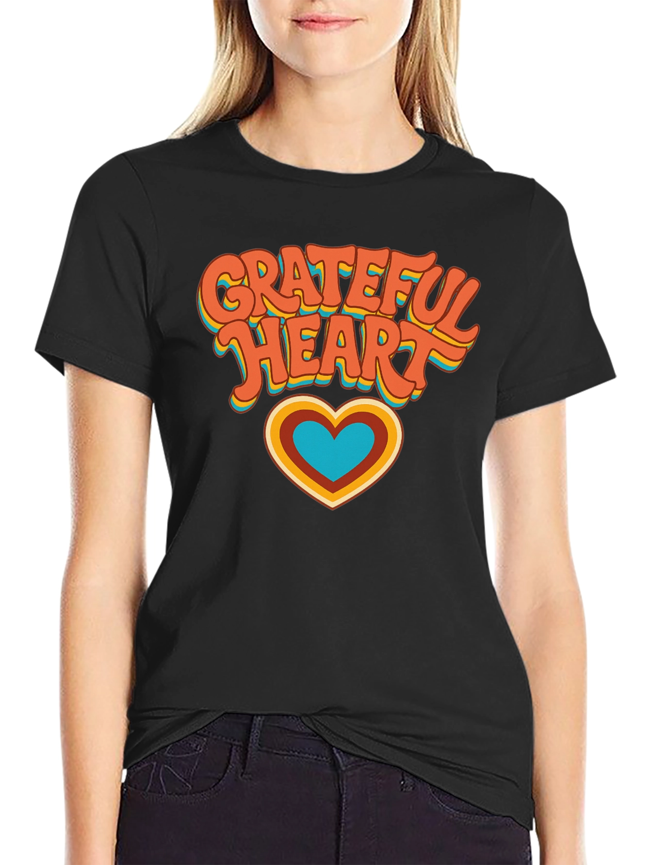Grateful Heart Retro T-Shirt